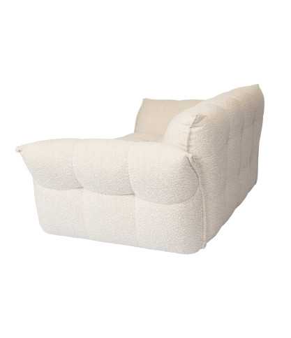 Gauffre - 2 Sitzer Sofa aus beigem Bouclé Stoff