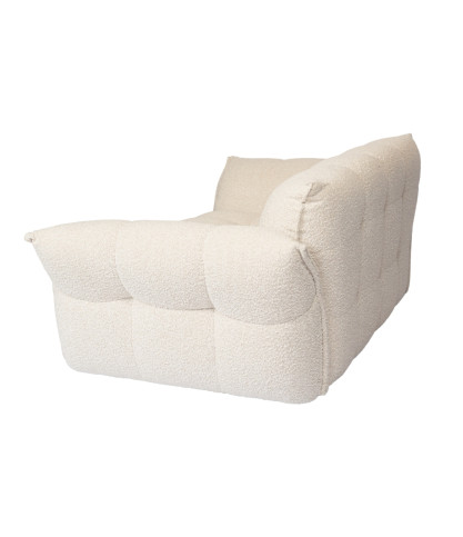 Gauffre - Canapé 2 places en tissu beige