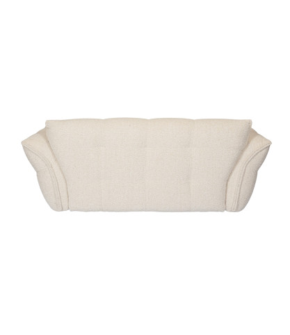 Gauffre - Canapé 3 places en tissu beige