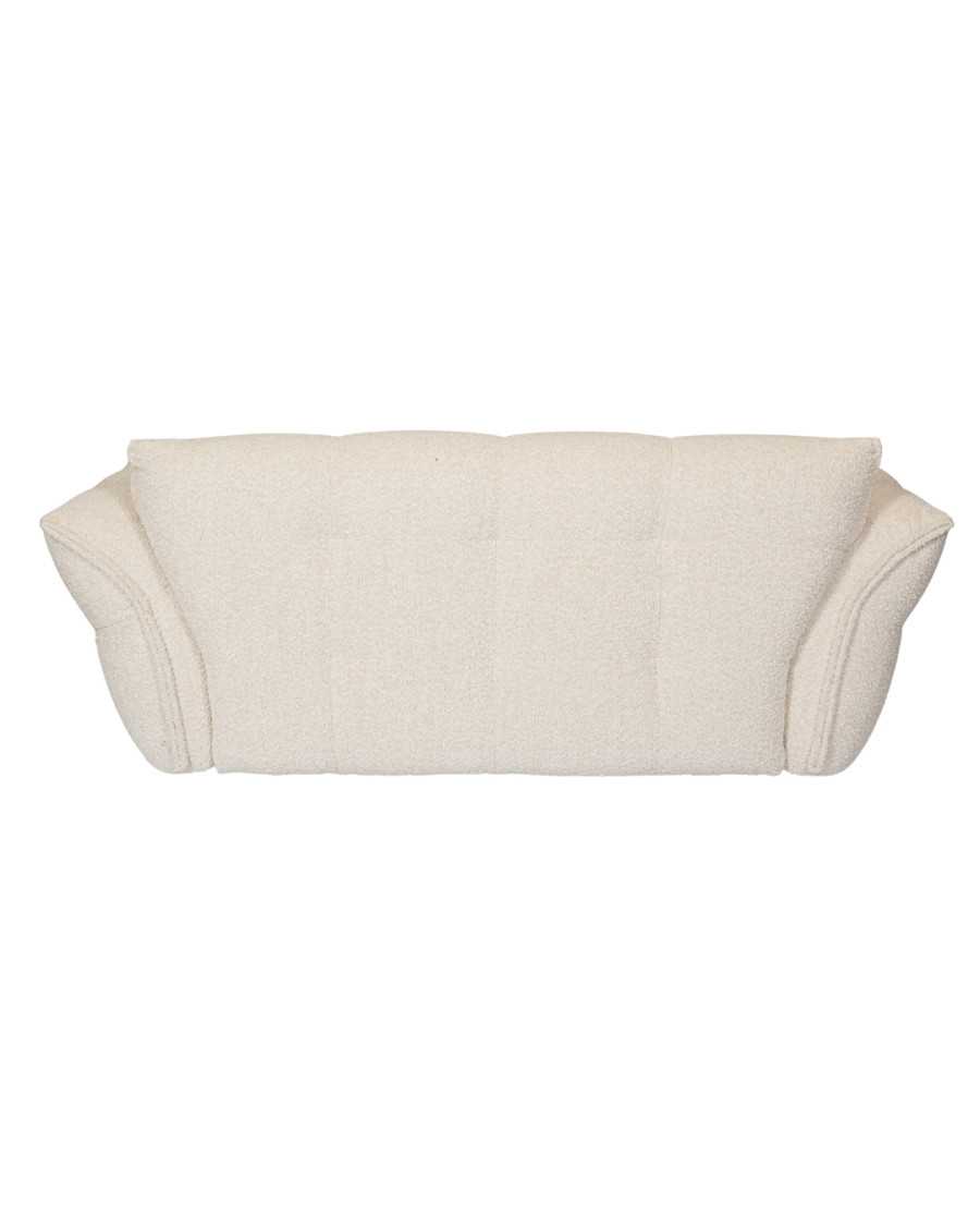 Gauffre - 2 seater sofa in beige fabric