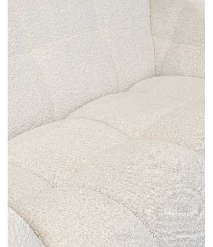 Gauffre - 2 seater sofa in beige fabric