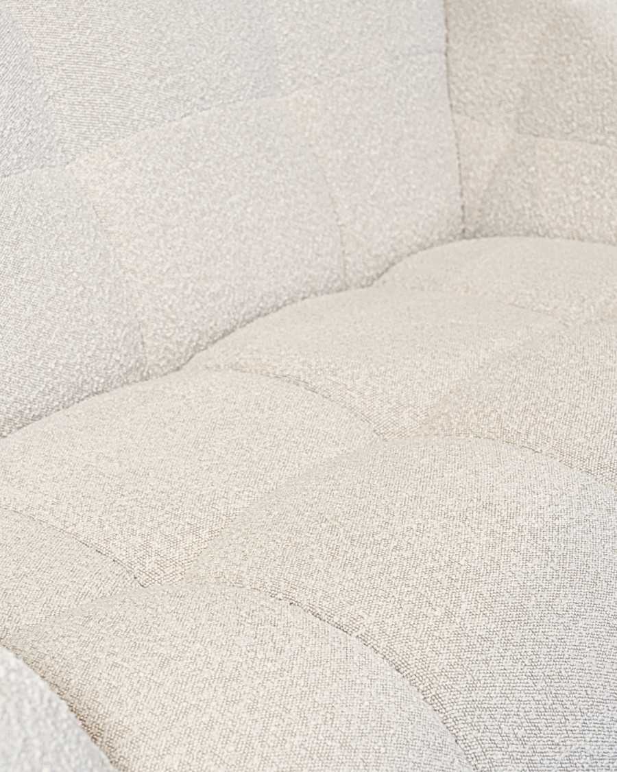 Gauffre - Sofá de 2 plazas en tejido bouclé beige