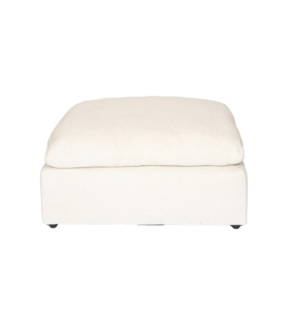 Cloud - Beige linen pouf