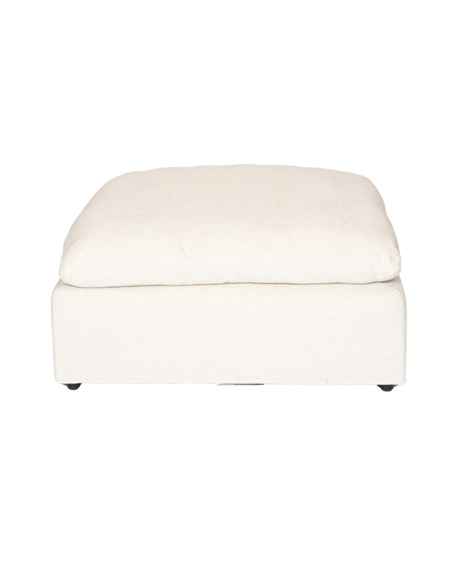 Cloud - Beige Leinenpouf