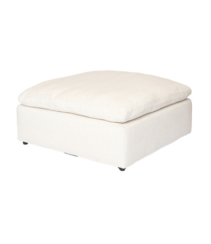 Cloud - Pouf en lin beige