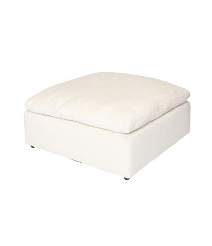 Cloud - Beige linen pouf