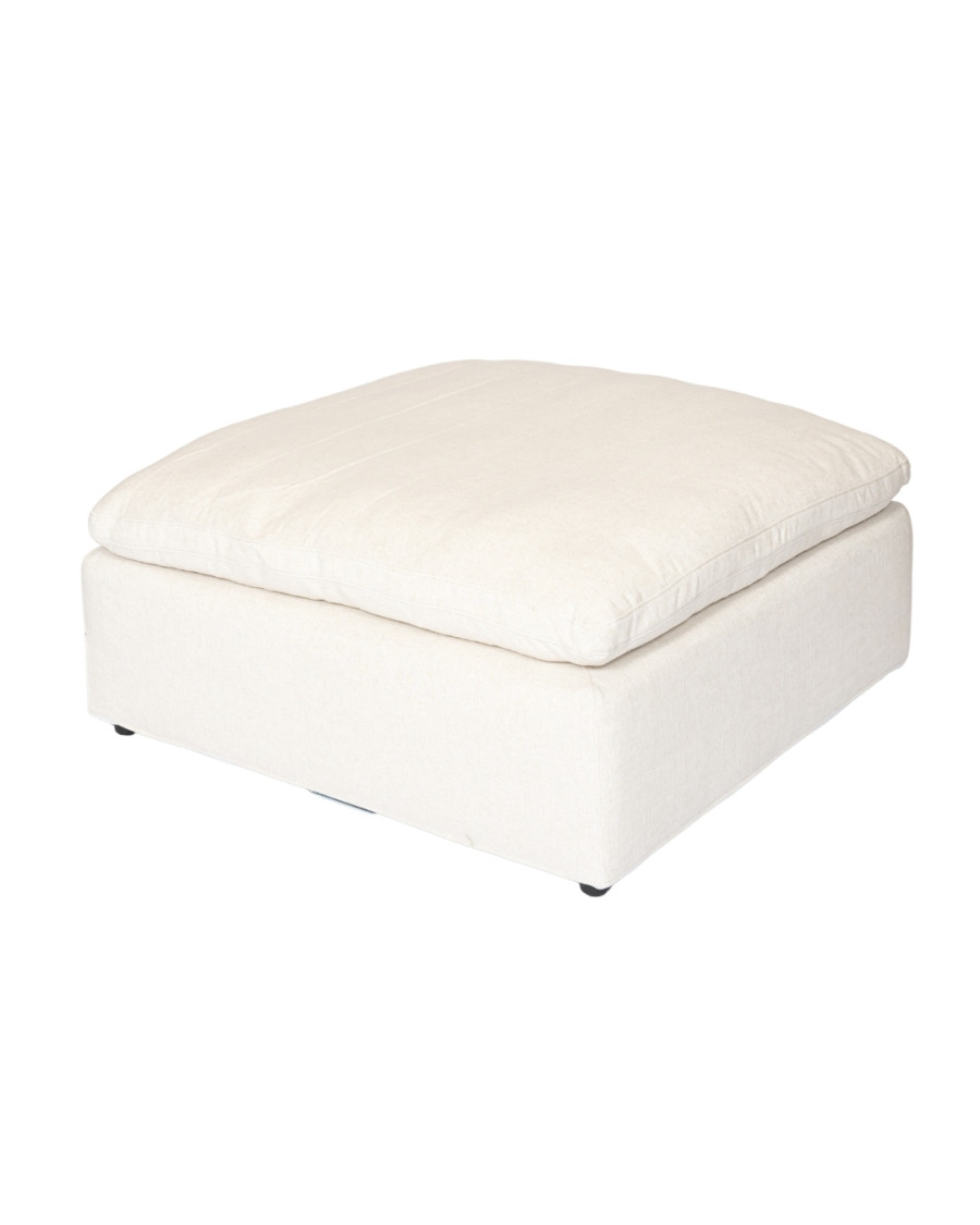 Cloud - Pouf en lin beige