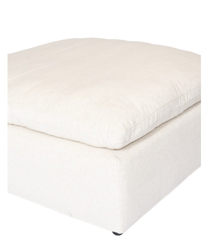Cloud - Beige linen pouf