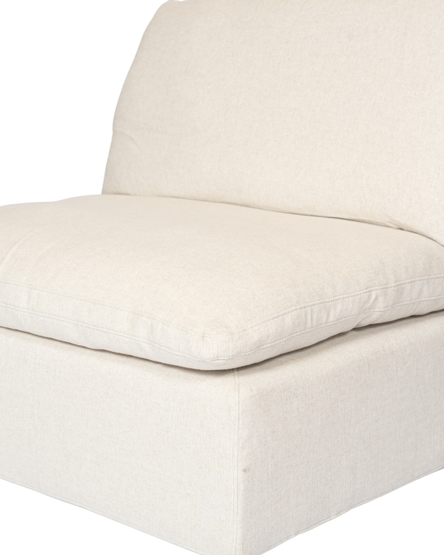 Cloud beige - Chauffeuse 1 place en lin beige