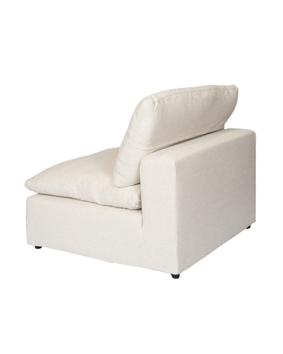 Cloud - Modulaire bank in beige linnen, 3- of 4-zits of als hoekopstelling