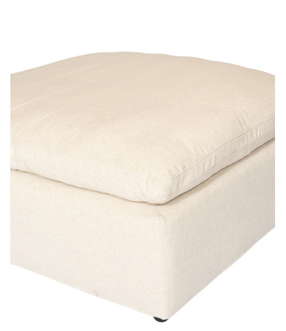 Cloud beige - Canapé en lin beige modulable 3 ou 4 places