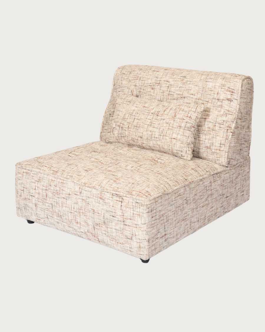 Élise - Sofá modular compuesto por dos sillones, con o sin chaise longue.