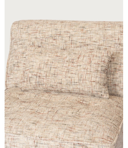 Élise - Chauffeuse 1 place en tissu coussin