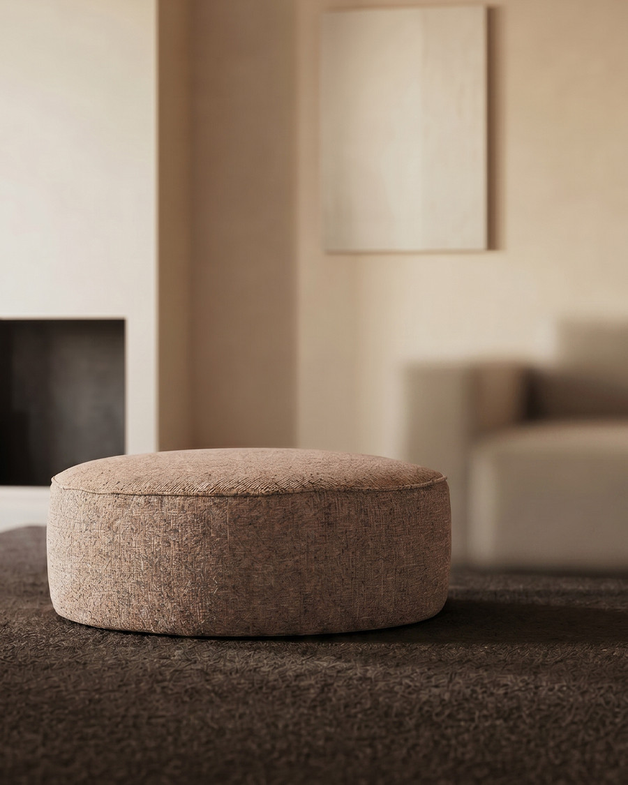 Elise – Runder Pouf aus...