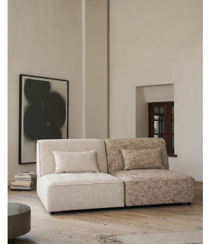 Elise - Sofá modular compuesto por dos sillones, con o sin chaise longue.