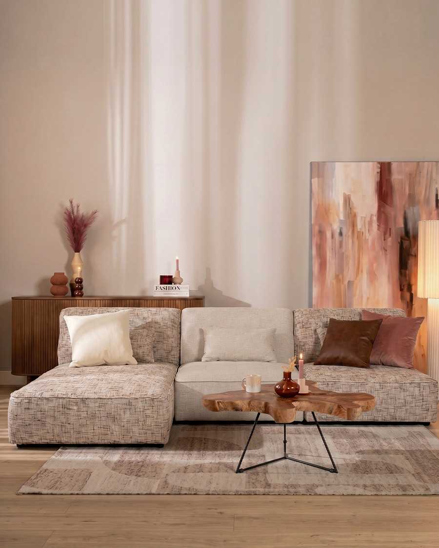 Élise - Divano modulare composto da due poltrone, con o senza chaise longue