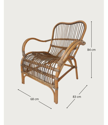Casa - fauteuil van natuurlijk rotan