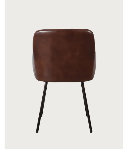 Léon - Stoel van leer en metaal