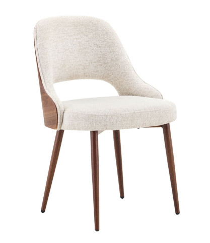 Velina - Chaise de salle à manger en bois et rembourrée