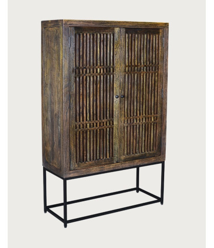 Kumo - Solid mahogany high buffet