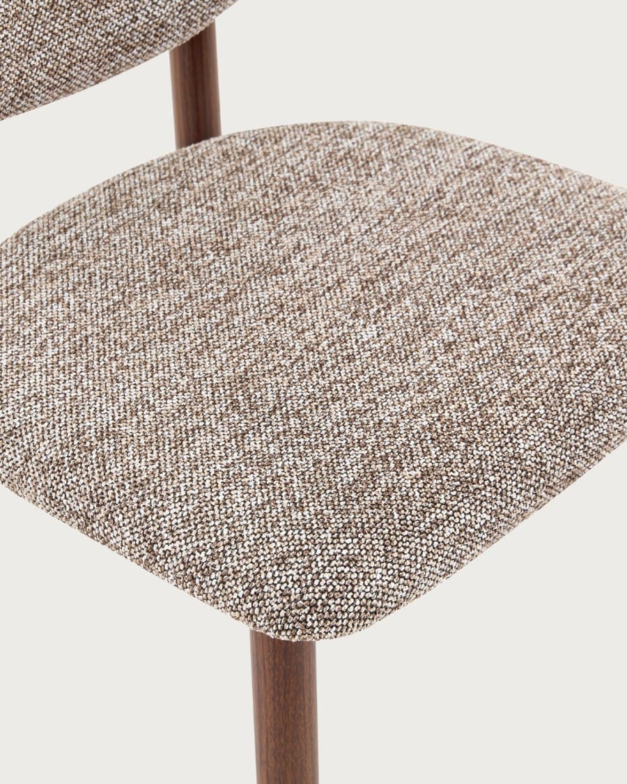 Mello - Set van 2 houten en stoffen stoelen