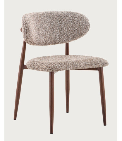 Sova - Set van 2 houten en gestoffeerde eetkamerstoelen