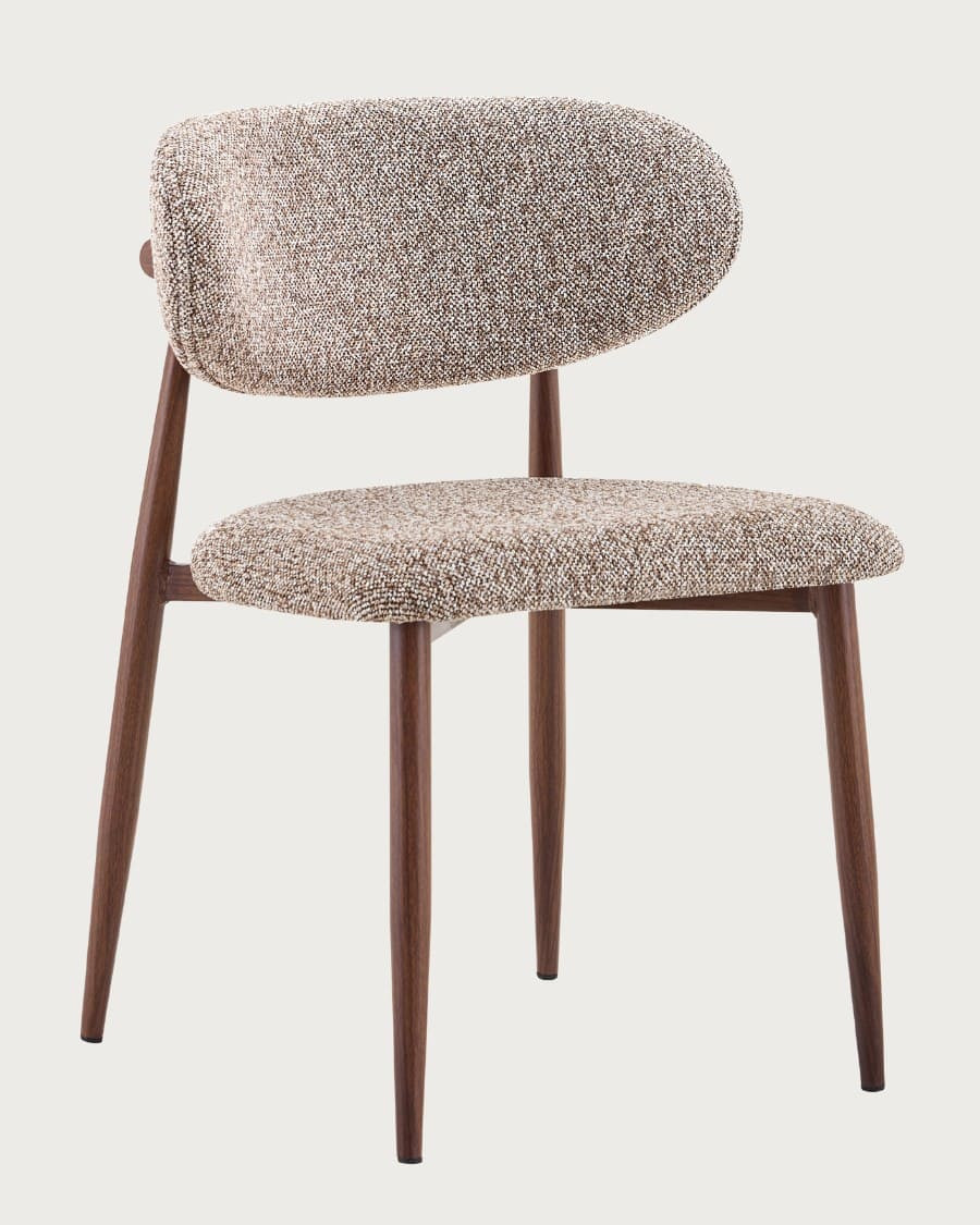 Sova - Set of 2 wooden and upholstered dining chairs