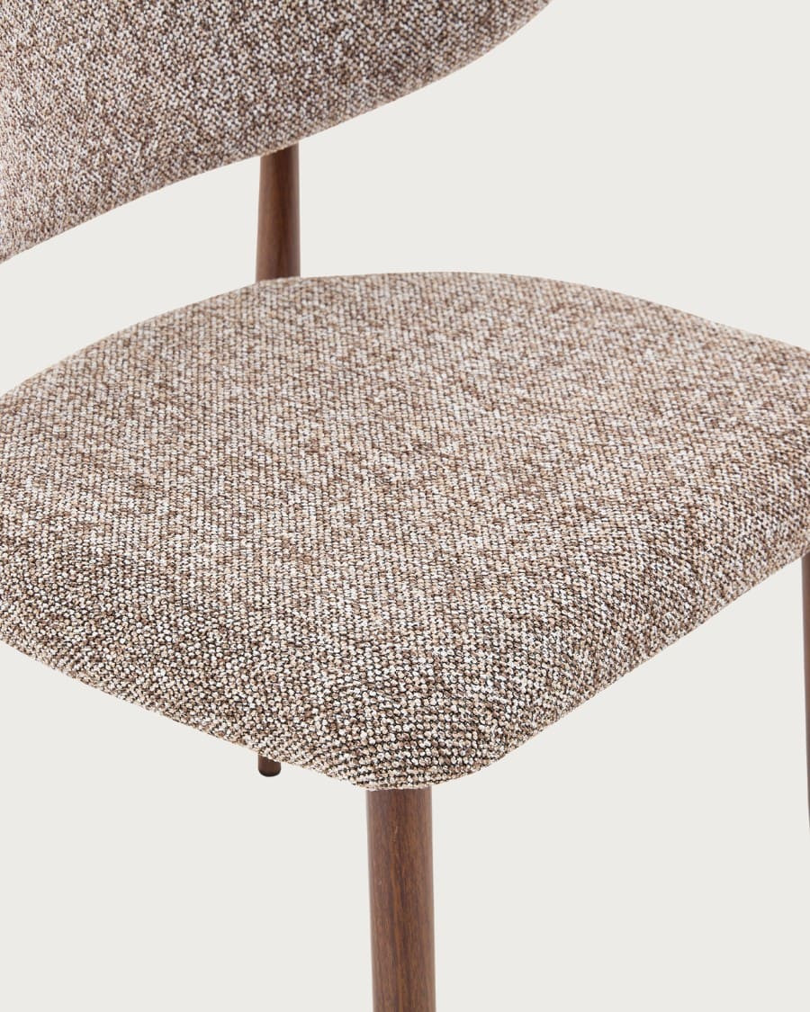 Sova - Juego de 2 sillas de madera y tela
