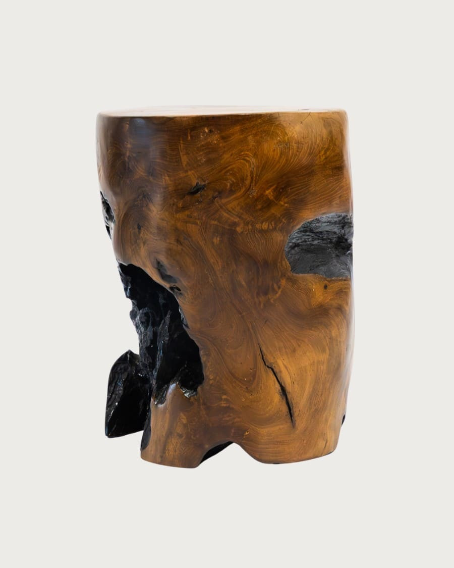 Ora - Sgabello in legno di teak