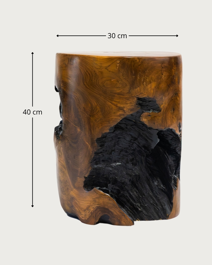 Ora – Hocker aus Teakholz