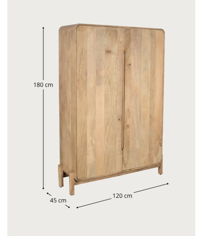 Kubo - Armario de madera maciza de mango