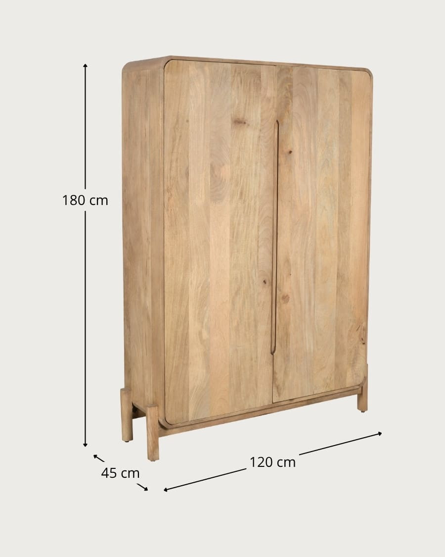 Kubo - Armario de madera maciza de mango
