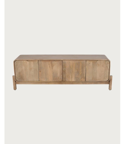 Kubo - Mueble de TV escandinavo de madera maciza de mango
