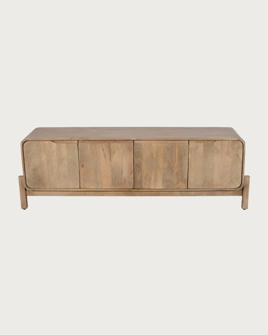Kubo - Mueble de TV escandinavo de madera maciza de mango