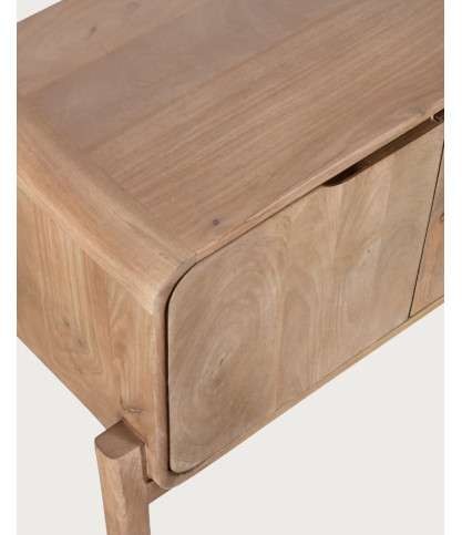 Kubo - Mueble de TV escandinavo de madera maciza de mango