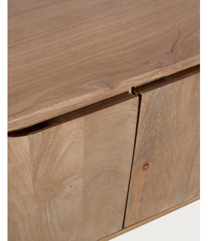 Kubo - Mueble de TV escandinavo de madera maciza de mango