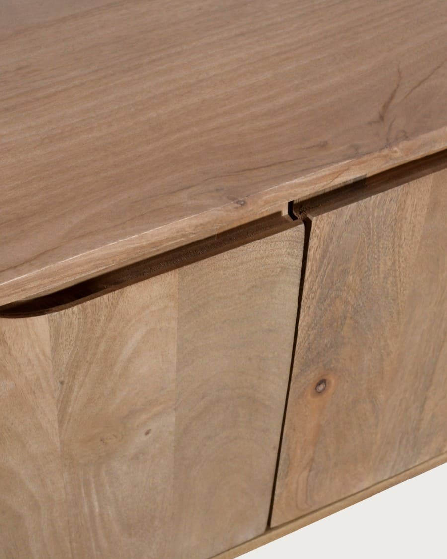 Kubo - Mueble de TV escandinavo de madera maciza de mango