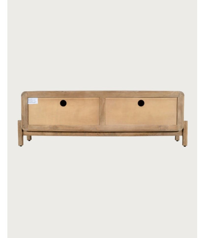 Kubo - Mueble de TV escandinavo de madera maciza de mango