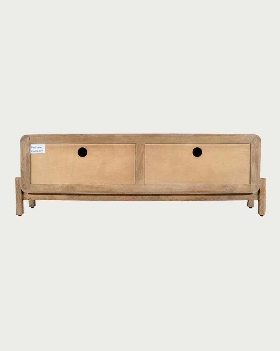 Kubo - Mueble de TV escandinavo de madera maciza de mango