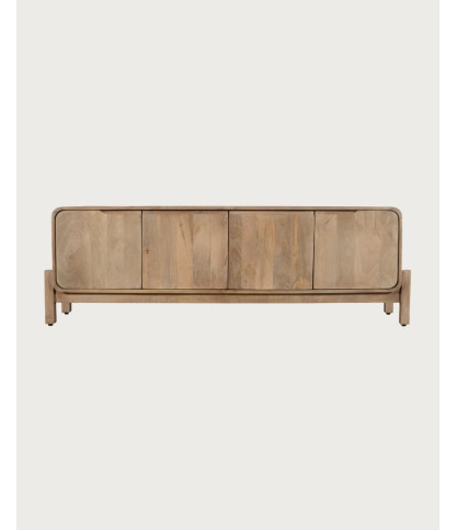 Kubo - Mueble de TV escandinavo de madera maciza de mango