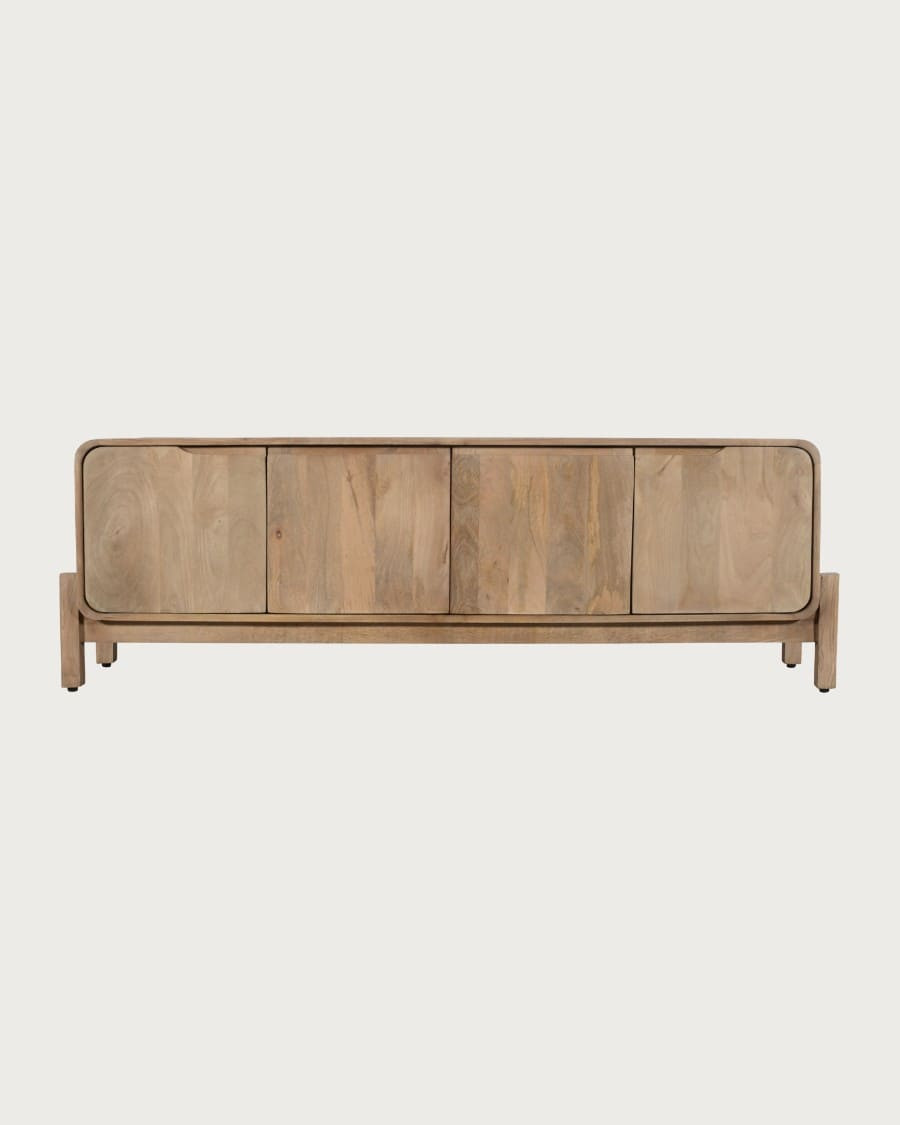 Kubo - Mueble de TV escandinavo de madera maciza de mango