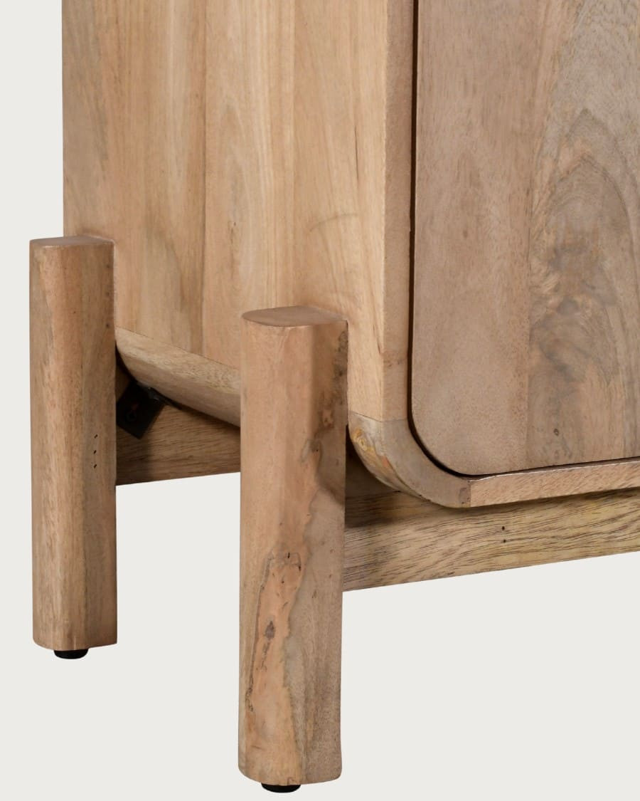 Kubo - dressoir met 4 deuren, gemaakt van massief mangohout