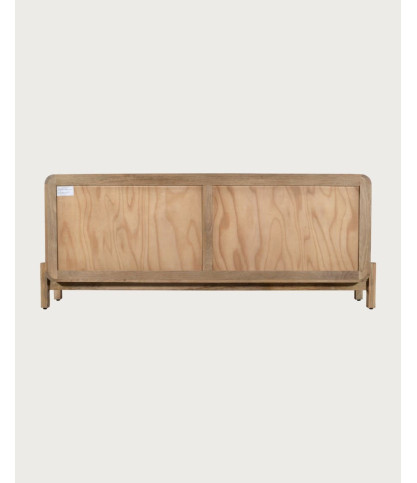 Kubo - Buffet en bois de manguier avec coins arrondis
