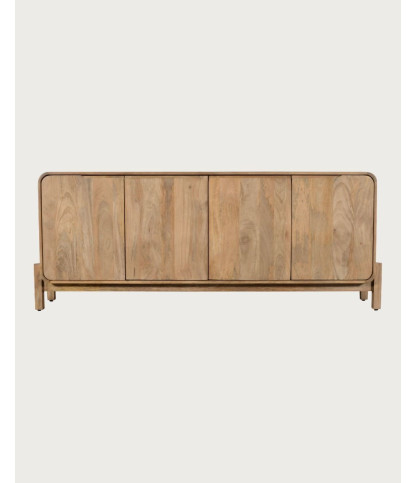 Kubo - Aparador de madera de mango con esquinas redondeadas