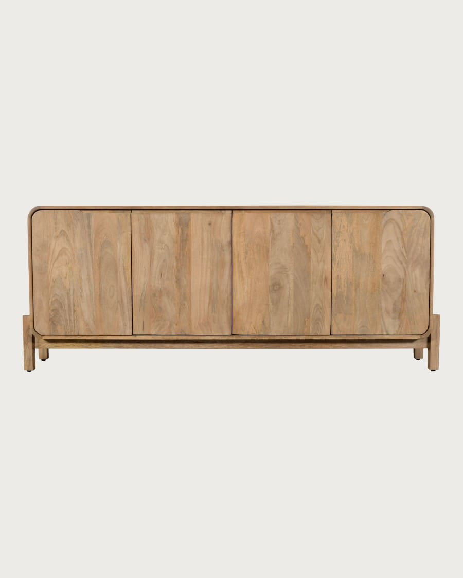 Kubo – Sideboard aus Mangoholz mit abgerundeten Ecken