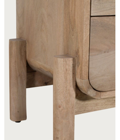 Kubo - Small chest of drawers in solid mango wood