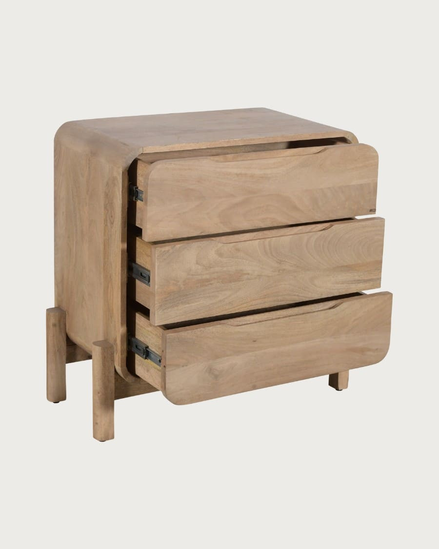Kubo - Small chest of drawers in solid mango wood