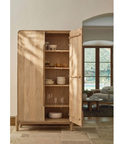 Kubo - Armoire en bois de manguier 2 portes