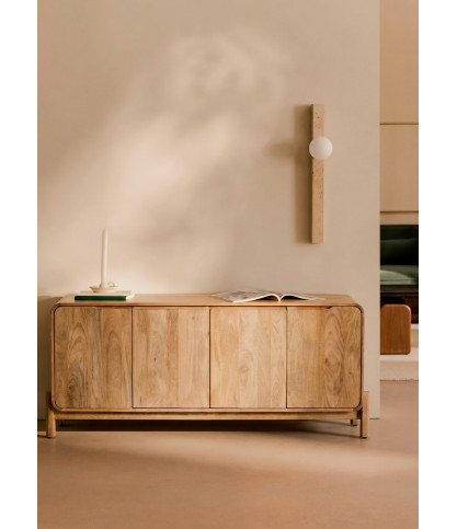 Kubo - Mango wood sideboard with rounded corners