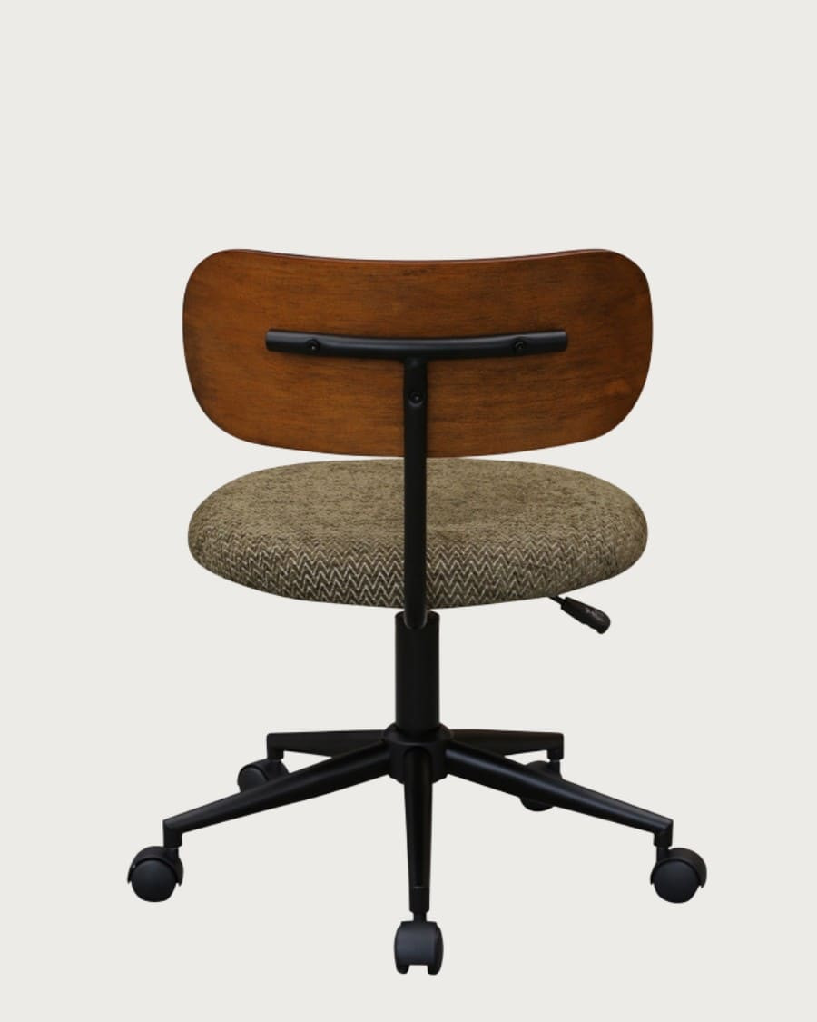 Vibo - Silla de oficina de tela con ruedas